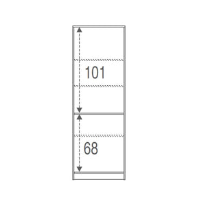 Armadio multiuso due ante Bianco 62x34x h182 cm