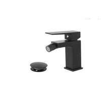 Miscelatore Bidet in Acciaio Serie QUATRA Nero Opaco