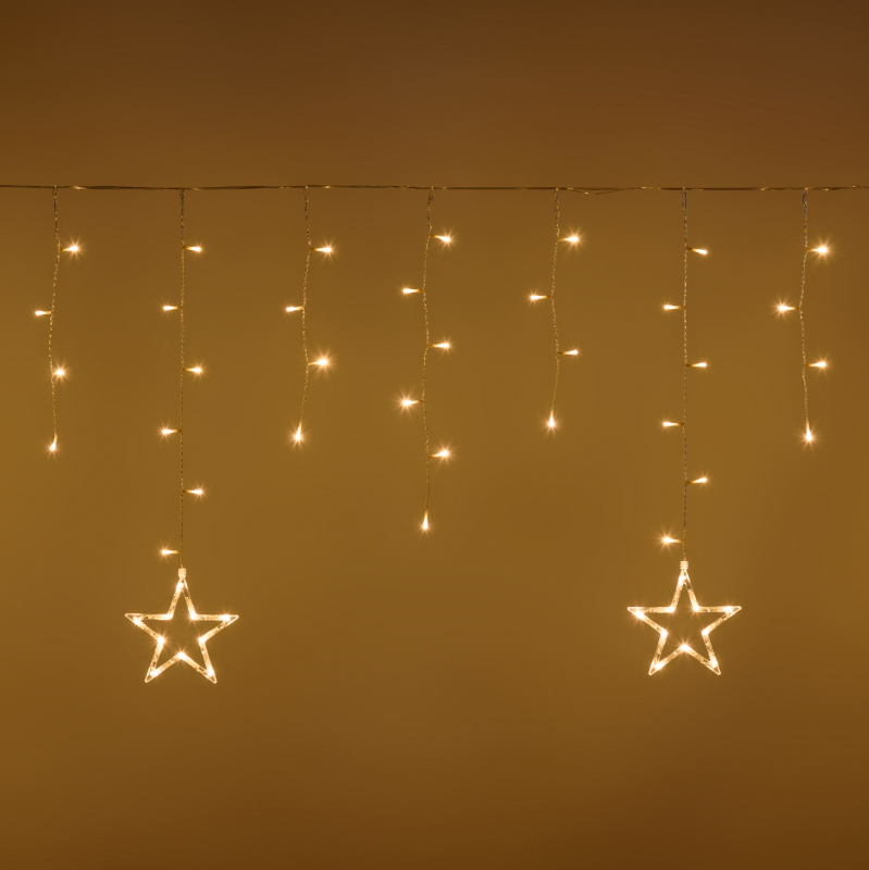 Ice Light Stelle 150 LED 400x80cm bianco caldo