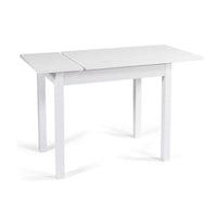 Tavolo pranzo allungabile Bianco Frassinato legno nobilitato cm 60x90-120