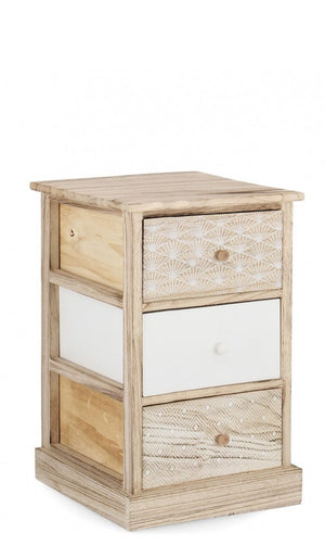 Cassettiera legno 40x29x58h