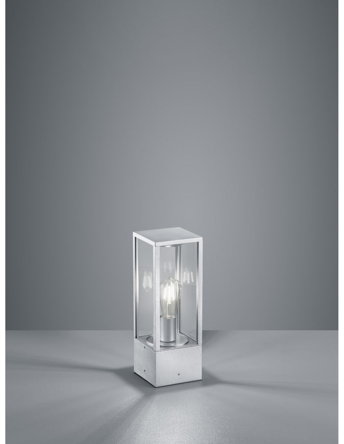 Lampioncino da Esterno Garonne Zincato H40 cm Trio Lighting