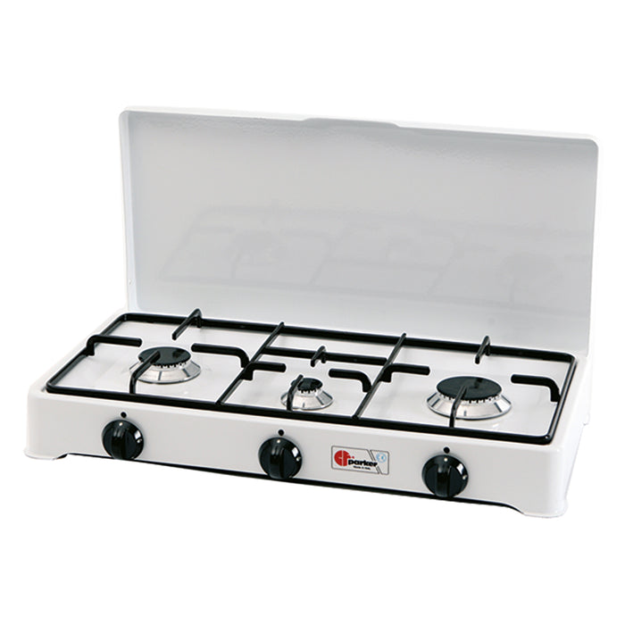 Fornello A Gas 3 Fuochi Mod. 5328 Cgp - Cm 58 X 28 X H 10