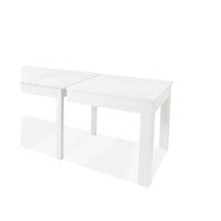 Tavolo allungabile in legno nobilitato bianco frassinato 160-320x90 cm