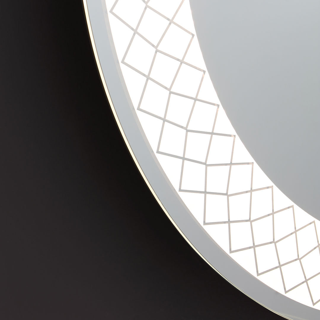 Specchio rotondo 70 cm con led illuminato