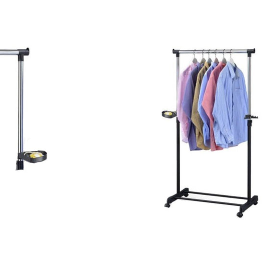 Stender stendino appendiabiti con ruote e svuotatasche cm da cm 100 a 170 h