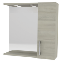 Specchiera bagno con pensile singolo cm 58 X 16 X H.57 

