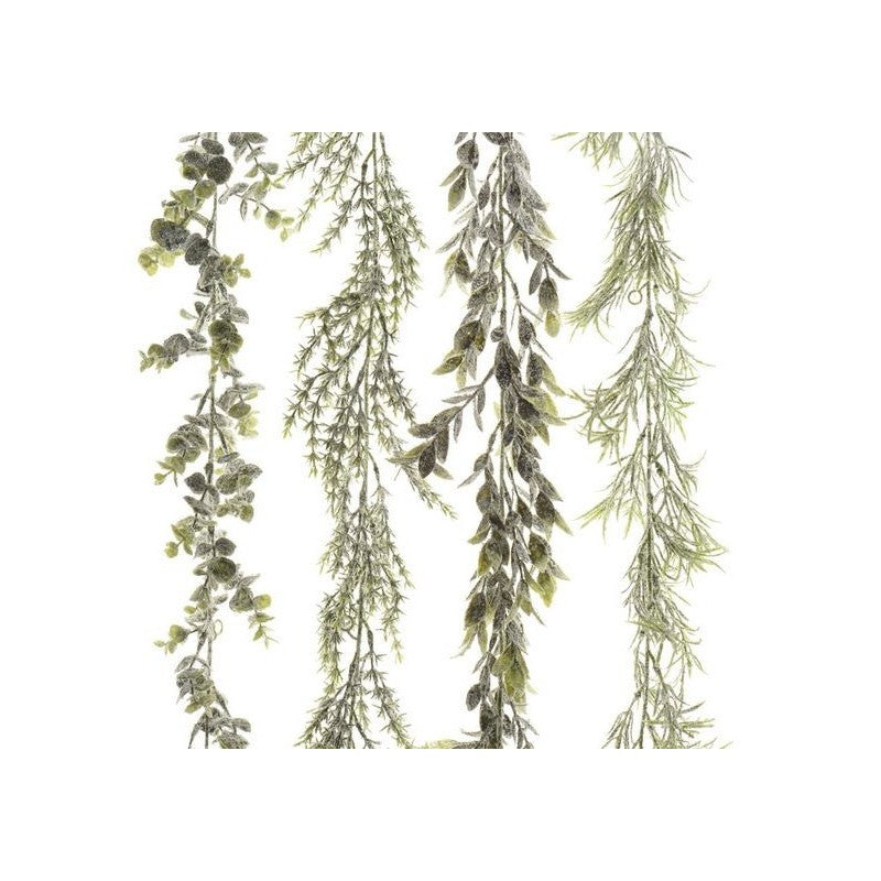 Ghirlanda plt Verde innevato 180Cm Ass Per Addobbi Di Natale
