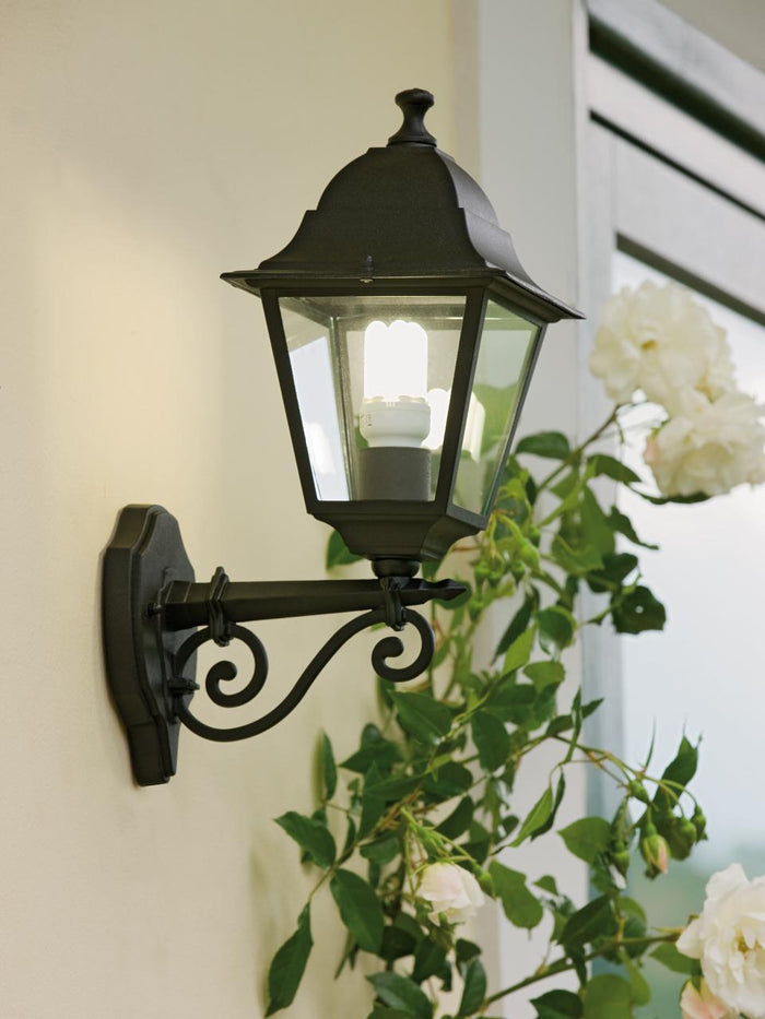 Lampada da terra in alluminio pressofuso con diffusori in vetro trasparente - Altezza max 210mm nero