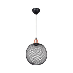 Lampada a sospensione metallo traforato nero Belin MDL4320 EFFEZ