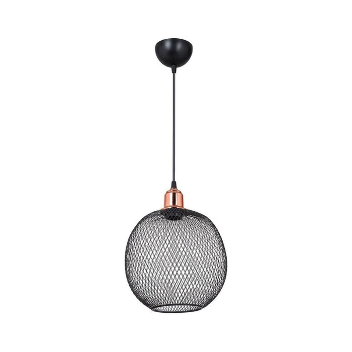 Lampada a sospensione metallo traforato nero Belin MDL4320 EFFEZ