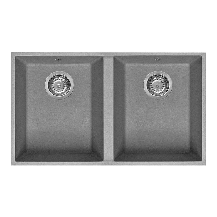 Lavello composito 76x34 cm sottotop cemento