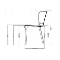 Sedia blu petrolio 48,5x46,6x82,2 cm