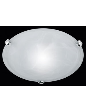 Plafoniera Rotonda Vetro Bianco Adrian Ø30 cm Trio Lighting