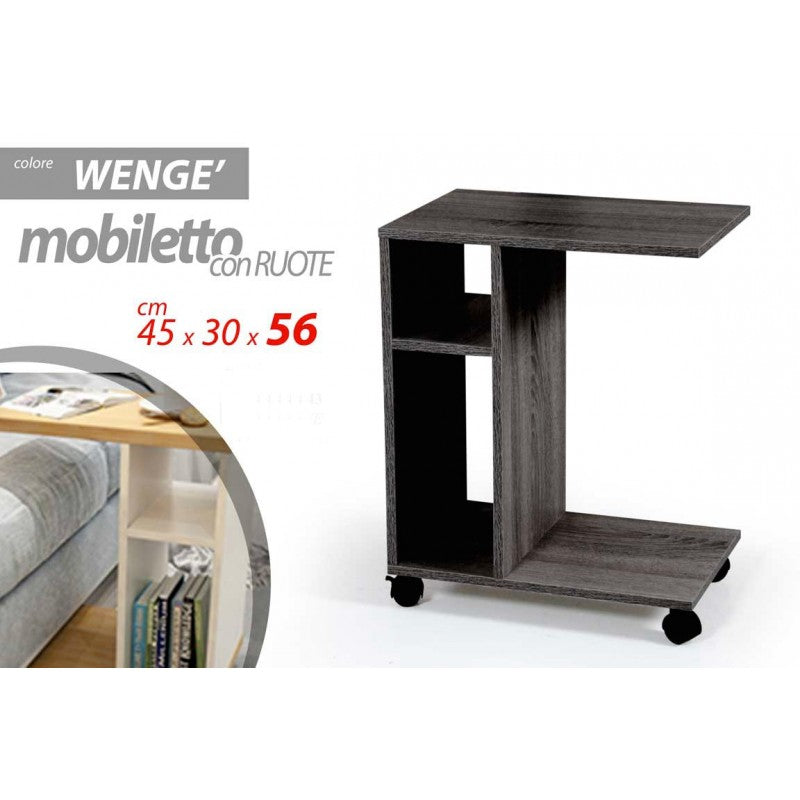 Servetto divano letto portariviste portavivande grigio cm 45 x 30 x 56 h