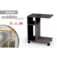 Servetto divano letto portariviste portavivande grigio cm 45 x 30 x 56 h