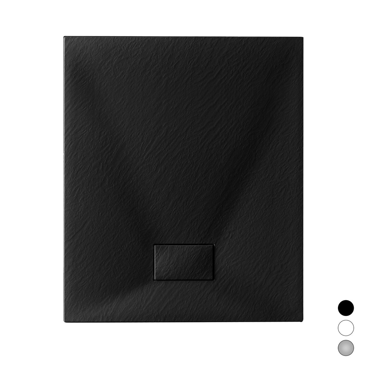 Piatto doccia slim rettangolare nero 80x90 cm