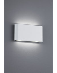 Applique Rettangolare Thames II Led Doppia Emissione IP54 Bianco L17 cm Trio Lighting
