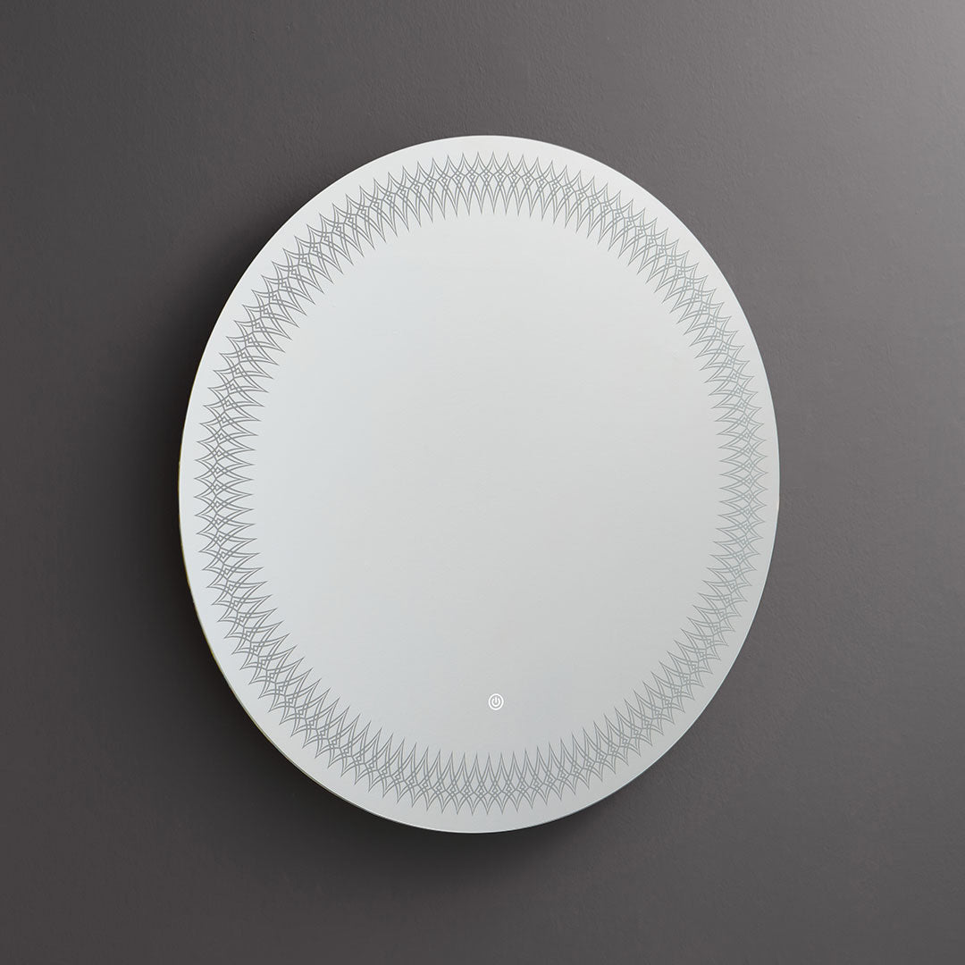 Specchio rotondo 80 cm con led integrato