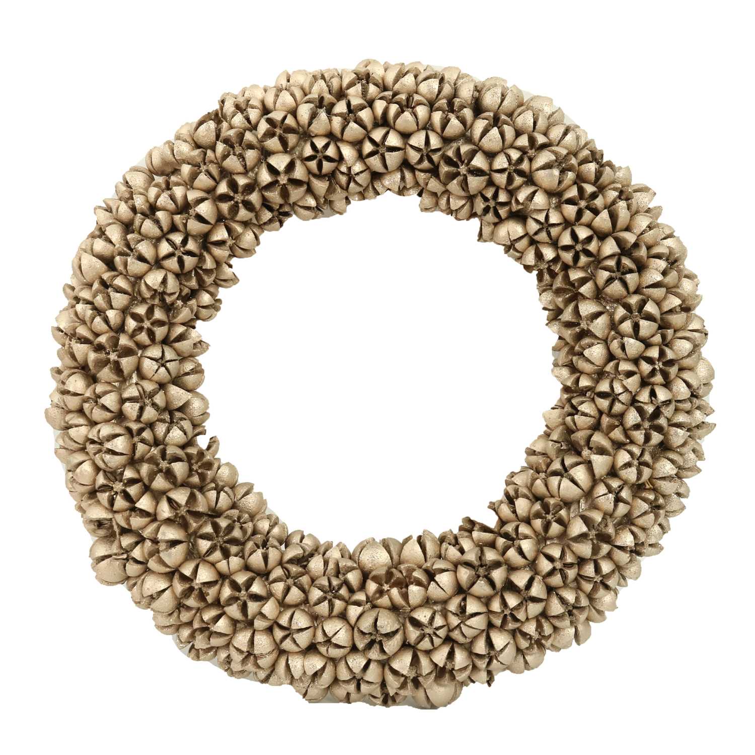 Coroncina glitter champagne cm 46h8