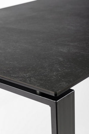 Tavolo antracite 180x90 cm in ceramica
