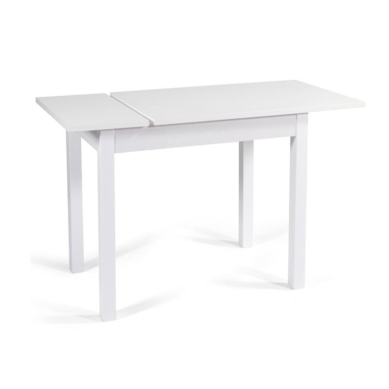 Tavolo pranzo allungabile Bianco Frassinato legno nobilitato cm 60x90-120