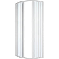 Box doccia circolare a soffietto cm 68-70 apertura laterale