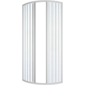 Box doccia circolare a soffietto cm 68-70 apertura laterale