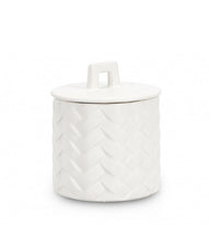 4x Coperchio twine bianco D.9,5x11h ceramica