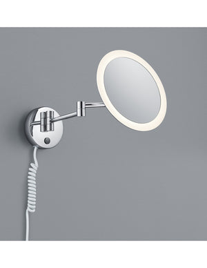 Applique Led Da Bagno Orientabile Con Specchio Rotondo View Trio Lighting