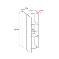 Parete attrezzata rovere e bianco 235x44,1x195