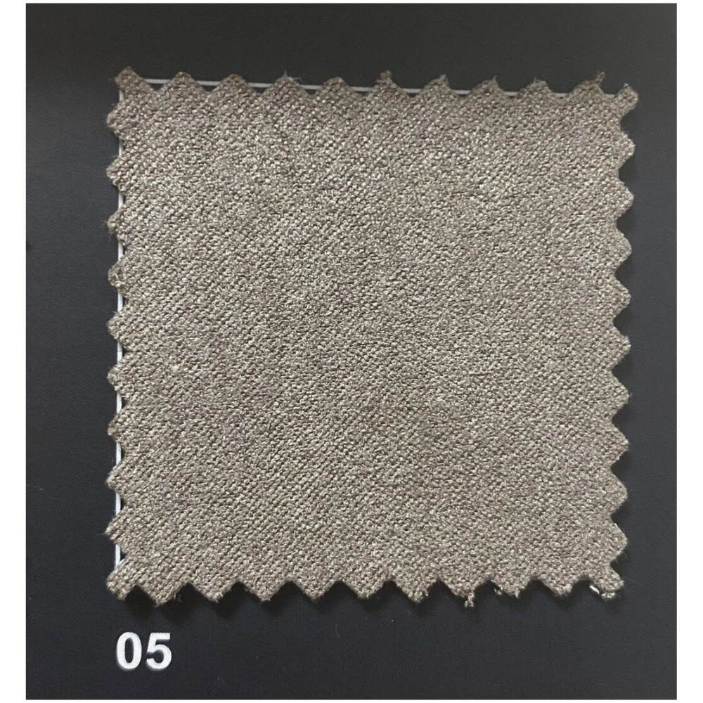 Divano Gonzaga 3 posti fisso con poggiatesta regolabili in 3 posizioni colore caribou H94xL205xP96