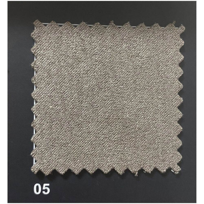 Divano Gonzaga 3 posti fisso con poggiatesta regolabili in 3 posizioni colore caribou H94xL205xP96