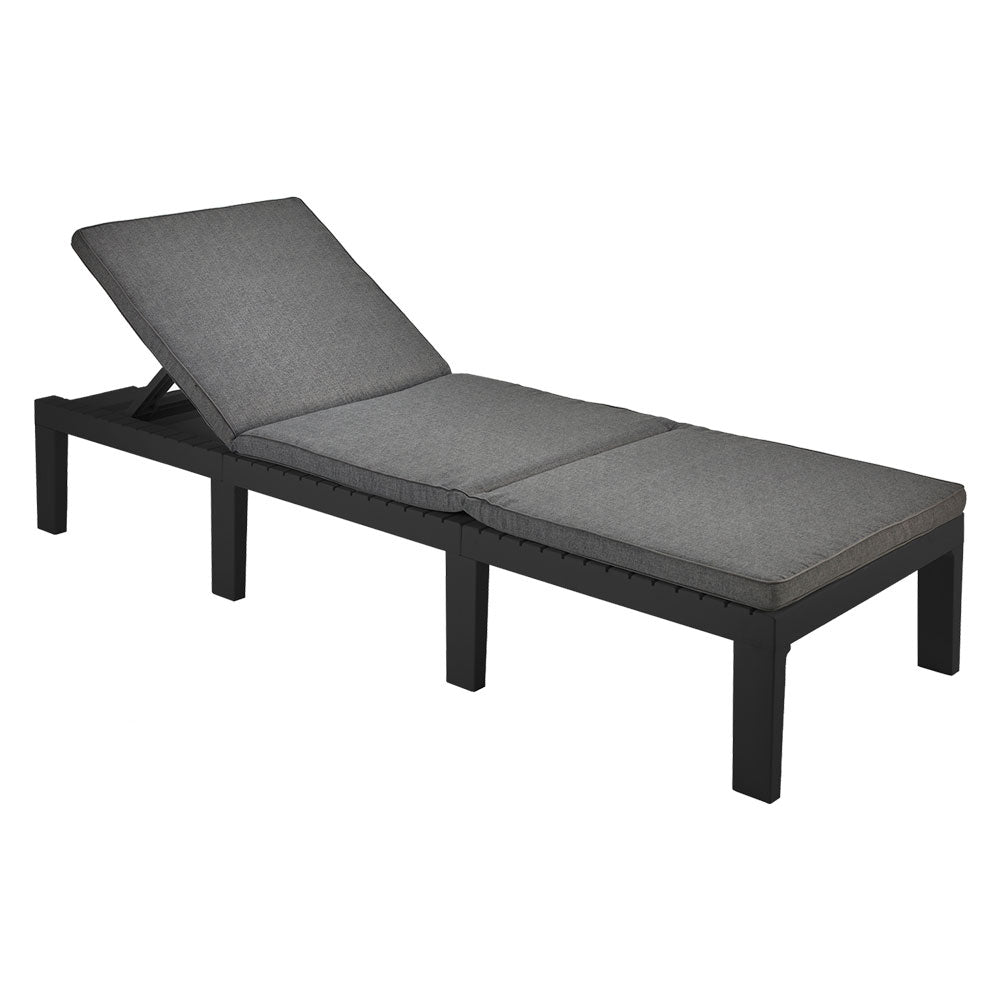 Lettino In Polipropilene 'Haiti' Antracite