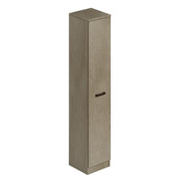 Scarpiera argilla in legno con un’anta e 6 ripiani cm h180x36x38