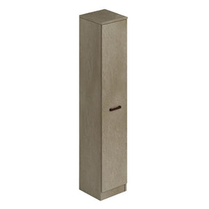 Scarpiera argilla in legno con un’anta e 6 ripiani cm h180x36x38