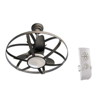 Lampadario con ventilatore a led e telecomando cm 86