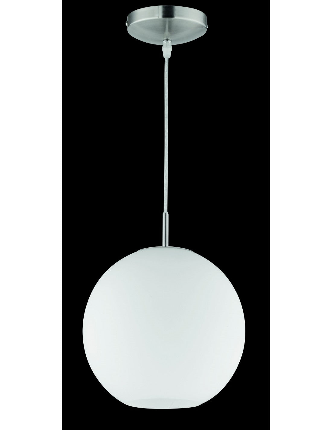 Sospensione Moderna Moon Boccia Vetro Bianco Ø25 cm Trio Lighting