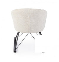 Poltrona dondolo 86x62x72 in bouclé