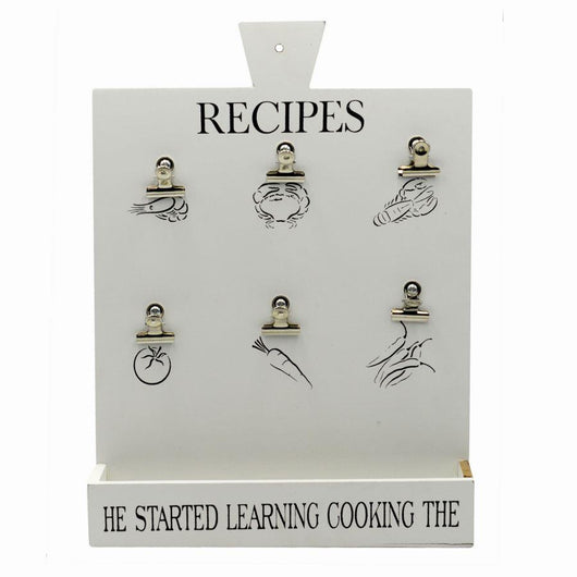 Portamemo legno bianco c/mensola cm30x6,5h40