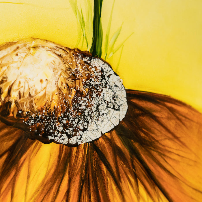 Pannello decorativo con finitura in legno giallo 60x120x4 cm