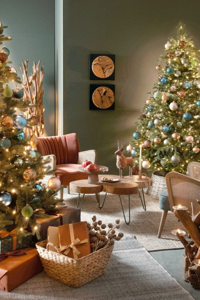 4x Cesta 42x42x23h in materiale naturale