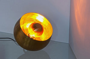 Lampada tavolo Ishan oro D.28x24.5h in metallo