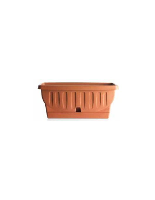 Fioriera Natura 100 cm colore Terracotta