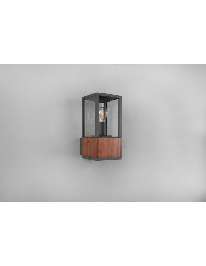 Applique Garonne Da Esterno IP44 1xE27 Legno Trio Lighting