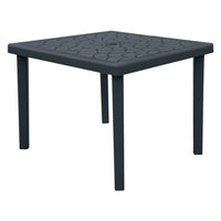 Tavolo in polipropilene 90x90xh.74,5 bianco