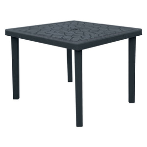 Tavolo in polipropilene 90x90xh.74,5 bianco