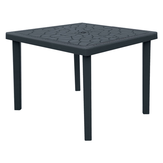 Tavolo in polipropilene 90x90xh.74,5 bianco