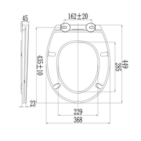 Coprivano ovale in termoidro bianco lucido