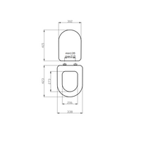Copriwater in MDF compatibile modello I Valentina